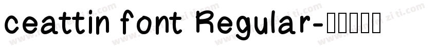 ceattin font Regular字体转换
